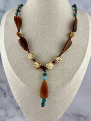 Amber Necklace Feminine by Nature