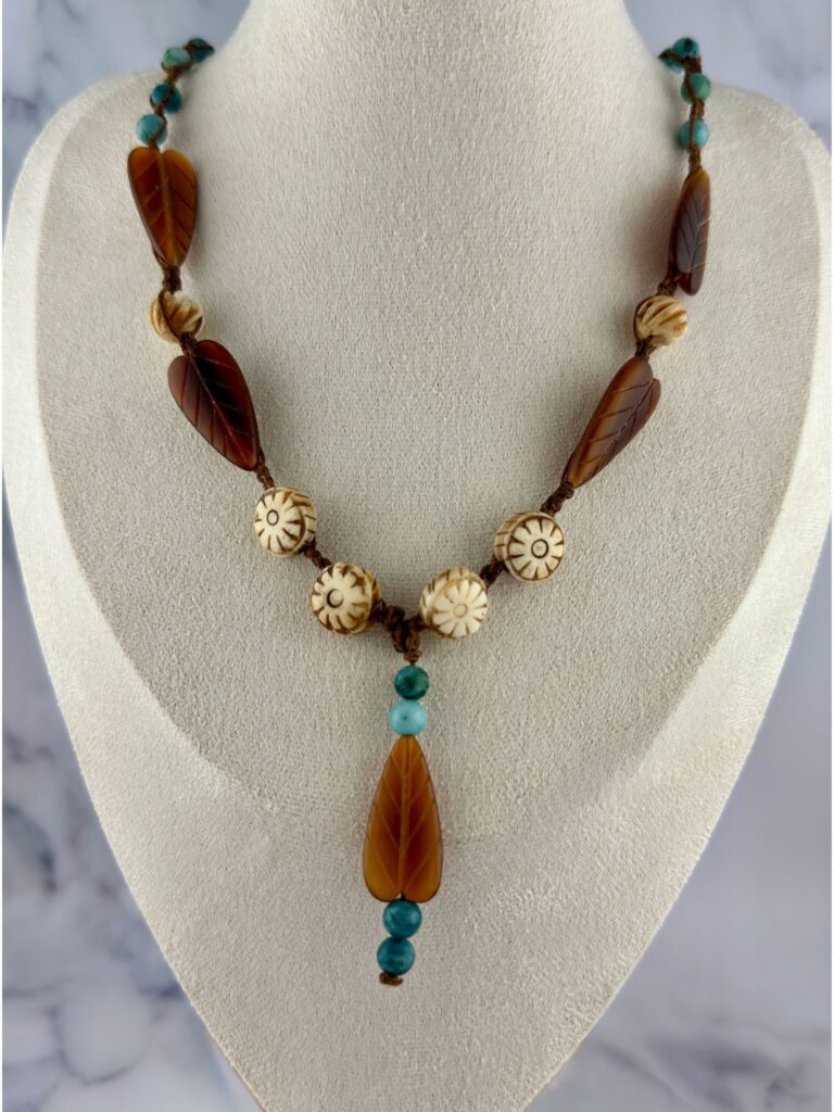 Amber Necklace Feminine by Nature